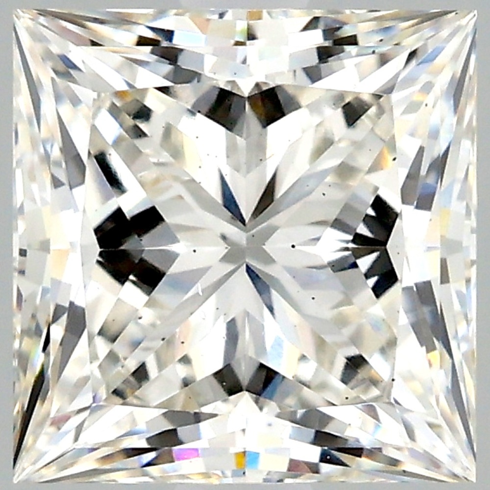 Princess cut loose real diamond stone
